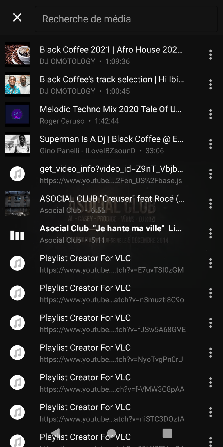 vlc download youtube playlist